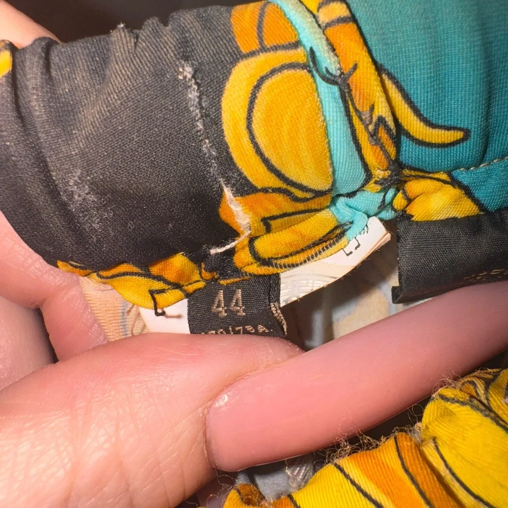 Versace Voyage Collection Baroque Greek key Print Leggings READ DESCRIPTION - Picture 3 of 5